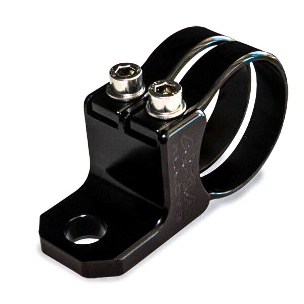 AXIA MODHW-BK Horizontal Whip Mount for Vehicles with ½ Inch Bar, Black with 2 Clamps