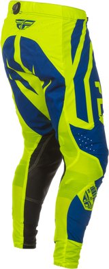 Fly Racing Lite Lancer Pants Ca/Ny Navy/Hi Vis Size 38 – Motocross Gear with Kevlar Reinforcements and BOA Fit System