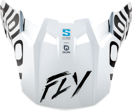 Fly Racing Formula S Carbon Abyss Visor White/Black XL/2X for Motorcycle Helmets