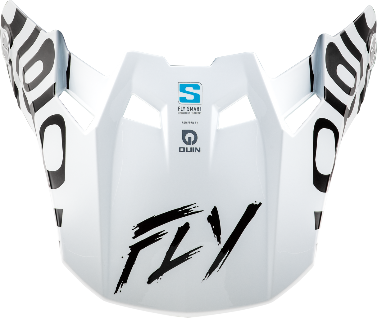 Fly Racing Formula S Carbon Abyss Visor White/Black for Motocross and Off-Road Bikes