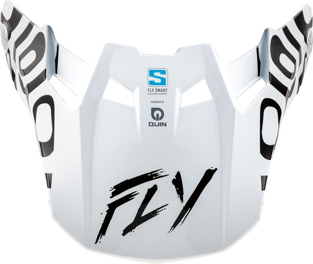 Fly Racing Formula S Carbon Abyss Visor White/Black for Motocross and Off-Road Bikes