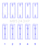 King Engine Bearings Nissan SR20DE/DET (2.0L) Performance Main Bearing Set - Size STD