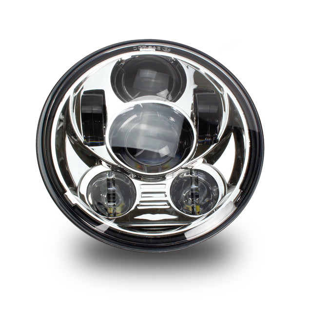 CYRON ABIG5-B6KC 5.75 inch Chrome Headlight with Six Projectors for Motorcycle and ATV