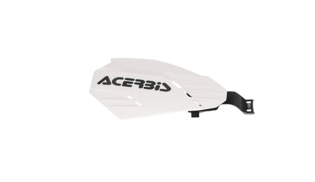 Acerbis K-Linear Handguard for GasGas, Husqvarna, KTM, Sherco – White/Black – Fits 2021-2023 GasGas, 2014-2023 Husqvarna, 2014-2023 KTM, and 2015-2023 Sherco Motorcycles