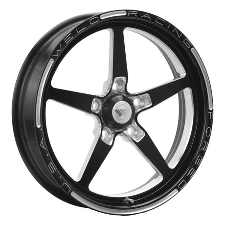 Weld Alumastar 1-Piece 17x4.5 inch Black Drag Wheel Part #88B-1704274