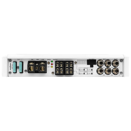 DS18 NXL-M4 4-Channel Class-D PowerSports Amplifier - 2x 150 Watts RMS at 4 Ohm, IP55 Waterproof for Motorcycles, ATV, UTV, and Marine Vehicles