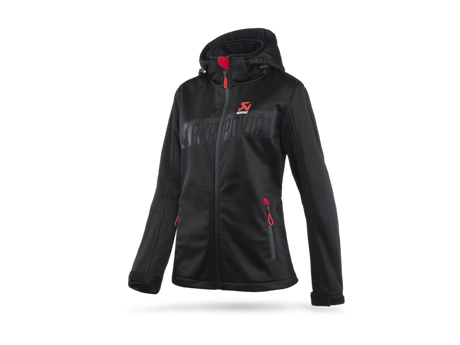Akrapovic Women's Corpo Softshell Jacket in Black – Size M