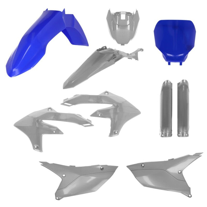 Acerbis 2024 Yamaha YZ250F / 2023+ YX450F/FX Full Plastic Kit with Tank Cover - Blue/Gray
