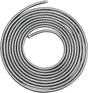 DRAG SPECIALTIES Braided Oil and Fuel Hose 5/16 inch x 25 feet - Stainless Steel - Part Number 096613-BX-LB6 for Harley Davidson and Cruiser Motorcycles