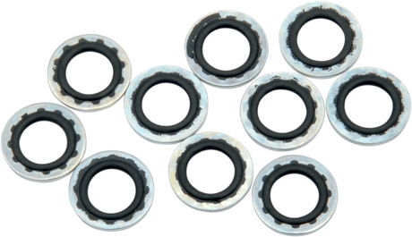 DRAG SPECIALTIES Banjo Washers 7/16 Inch Part Number 348013HC3 for Harley-Davidson Motorcycles