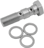 Drag Specialties Banjo Bolt - 3/8-24 - Dual - Fits Harley-Davidson XL Models and Big Twins