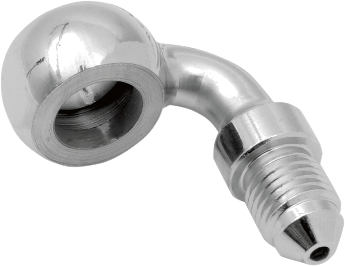 Drag Specialties Banjo Fitting - 3/8 inch 90 Degree - Part 151 for Harley Davidson and Custom Motorcycles