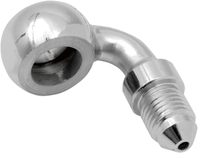 Drag Specialties Banjo Fitting - 3/8 inch 90 Degree - Part 151 for Harley Davidson and Custom Motorcycles