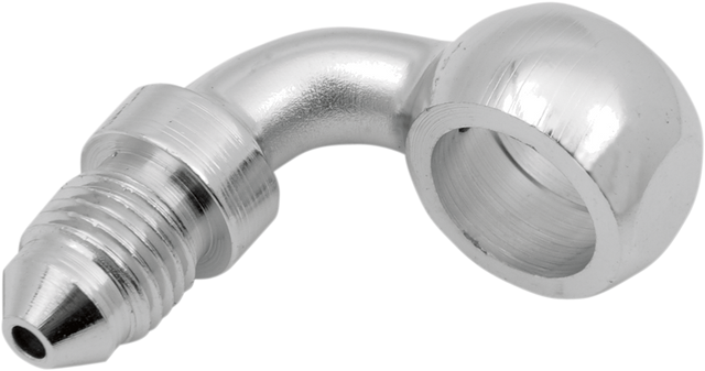 Drag Specialties Banjo Fitting - 7/16 inch - 90 Degree by Drag Specialties (Part 154) for Harley Davidson and Cruiser Motorcycles