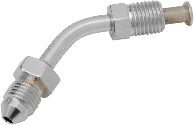 Drag Specialties #3 Male Fitting - 3/8-24 Inverted Flare 45° for Harley-Davidson and Cruiser Motorcycles