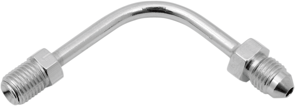 Drag Specialties #3 Male Fitting - 3/8-24 Inverted Flare - 90° - Long for Harley Davidson Touring and Softail Models