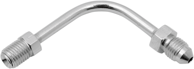 Drag Specialties #3 Male Fitting - 3/8-24 Inverted Flare - 90° - Long for Harley Davidson Touring and Softail Models