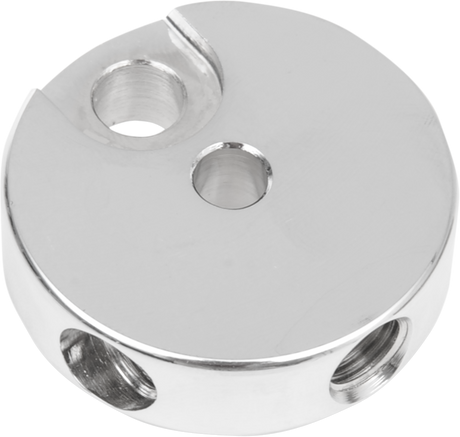 Drag Specialties Front Brake Junction with 3/8-24 Inverted Flare – Fits Harley Davidson Touring and Softail Models