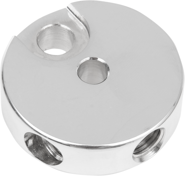 Drag Specialties Front Brake Junction with 3/8-24 Inverted Flare – Fits Harley Davidson Touring and Softail Models