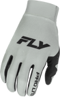 Fly Racing Pro Lite Gloves Grey/Black XL – Minimalist Race Gloves for Motorcycle and ATV Riders
