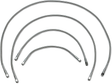 DRAG SPECIALTIES Universal Brake Line - Clear - 23 inches for Harley-Davidson XL and Big Twin Models (Part #823)