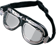 DRAG SPECIALTIES Red Baron Goggle with Tinted Lens - Stainless Steel Frame for Motorcycle Helmets