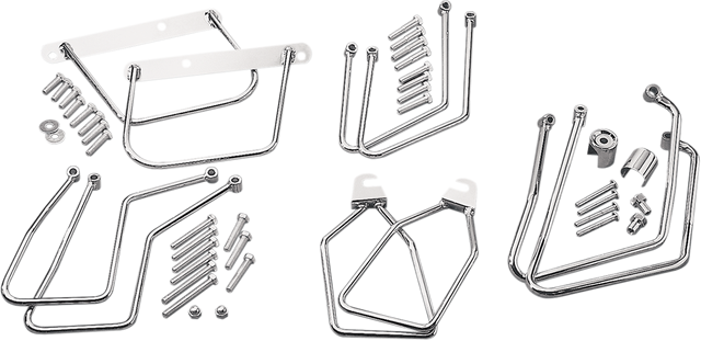 Drag Specialties Saddlebag Support for Harley FX Models 1971-1986, Part No. 77-0030