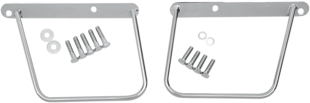 Drag Specialties Saddlebag Support for FX/FL 1984-1999 – Chrome-Plated Steel Brackets, Part 77-0031