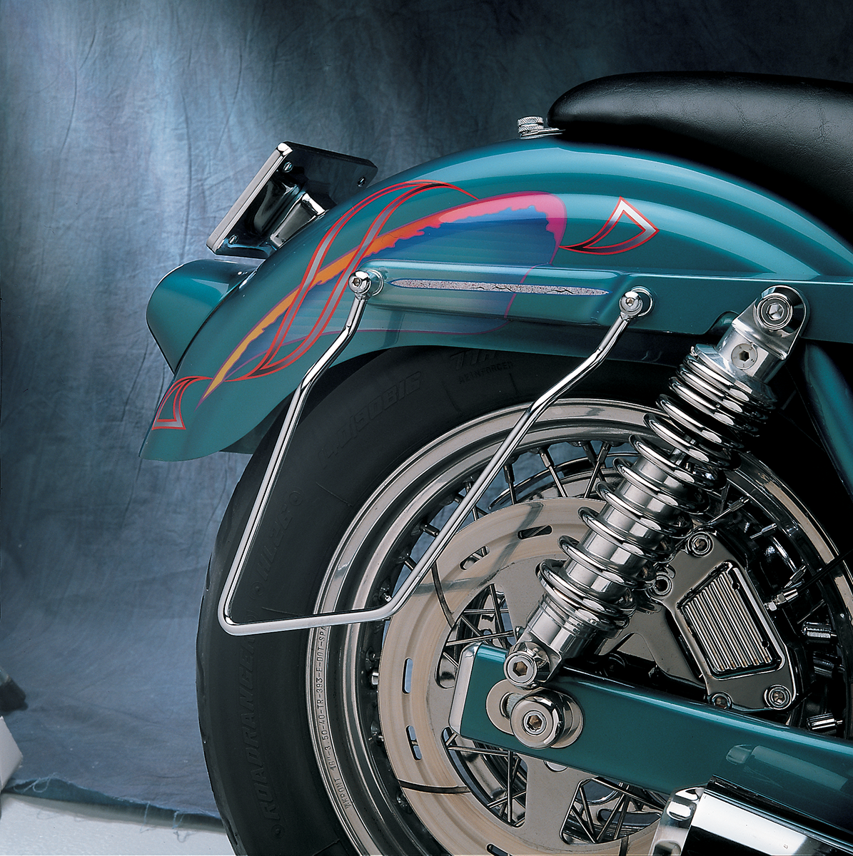 Drag Specialties FXR Saddlebag Support Brackets 77-0040DS for Harley-Davidson FXR 1982-2000