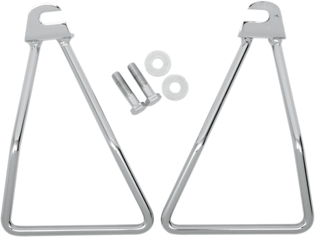 DRAG SPECIALTIES Saddlebag Support for Harley FL '58-'86 with Chrome Finish - Part 77-0047