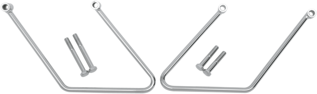 Drag Specialties Saddlebag Support for FX/FL 2000-2017 with Chrome-Plated Steel Brackets – Part 77-0131A