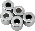 Drag Specialties MPB504 Chrome Spacer Kit for Harley-Davidson Motorcycles - 1/4" x 5/8" x 1/2" Replacement Pack