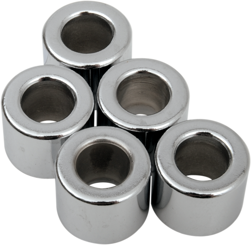 Drag Specialties MPB510 Chrome Spacer Kit for Harley-Davidson Motorcycles (5/16" x 5/8" x 1/2")