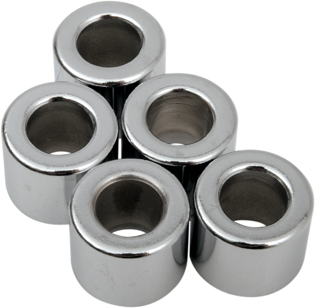 Drag Specialties MPB510 Chrome Spacer Kit for Harley-Davidson Motorcycles (5/16" x 5/8" x 1/2")