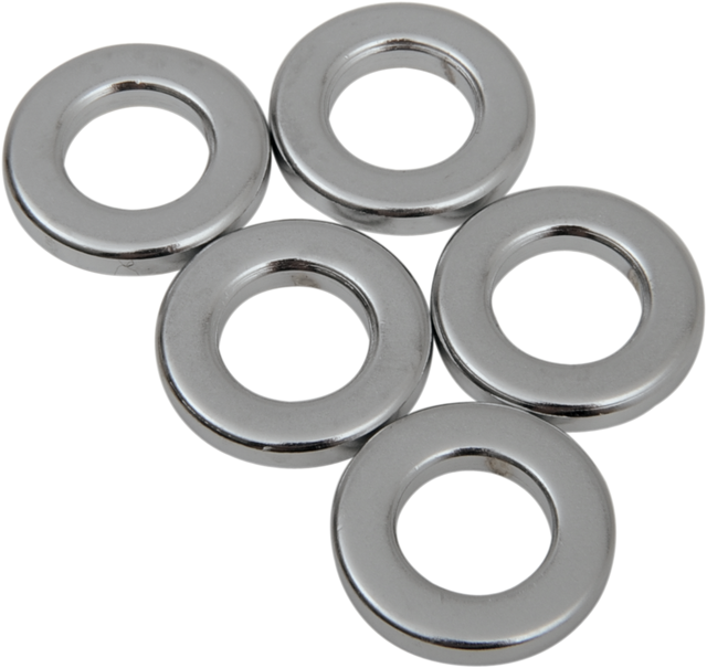 Drag Specialties MPB513 Chrome Spacer Kit for Harley-Davidson Motorcycles - 3/8" x 3/4" x 1/8"
