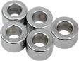 Drag Specialties MPB516 Chrome Spacer Pack for Harley-Davidson Motorcycles (3/8" x 3/4" x 1/2")
