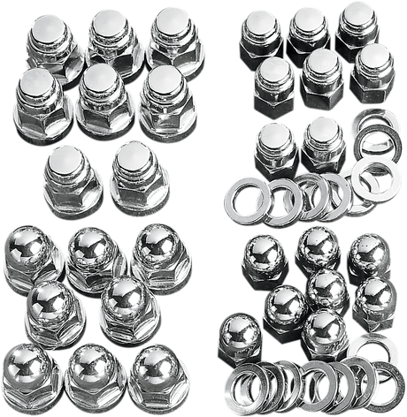 DRAG SPECIALTIES Acorn Bolt and Nut Set MK236 for Harley Davidson Touring Models