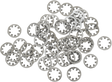 DRAG SPECIALTIES Inside Washer - Star - Chrome - 5/16 inch (Part MPB458) for Harley Davidson Motorcycles