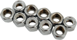 DRAG SPECIALTIES Nylon Chrome Insert Nuts - 5/16-24 Thread, Part MPB276, for Harley-Davidson and American V-Twins