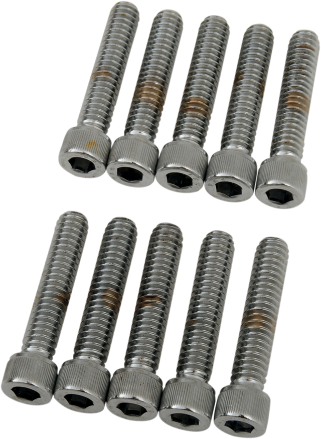 Drag Specialties MPB182 Coarse-Thread Socket-Head Bolts for Harley-Davidson Motorcycles, 1/4-20 x 1-1/4 inch