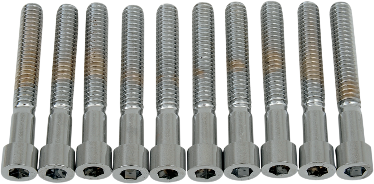 DRAG SPECIALTIES MPB184S Coarse-Thread Socket-Head Bolts – 1/4-20 x 1-3/4 Inches, Fits Harley-Davidson Motorcycles