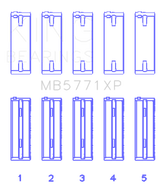 King Engine Bearings Hyundai G4KF Main Bearing Set - Size +0.25mm
