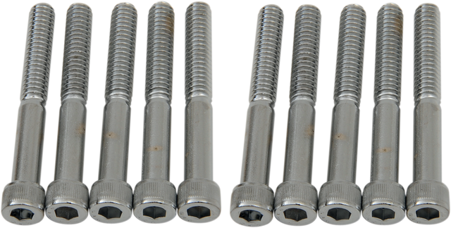 DRAG SPECIALTIES MPB185 Socket-Head Coarse-Thread Bolts for Harley-Davidson Motorcycles, 1/4-20 x 2 inches, Pack of Individual Fasteners