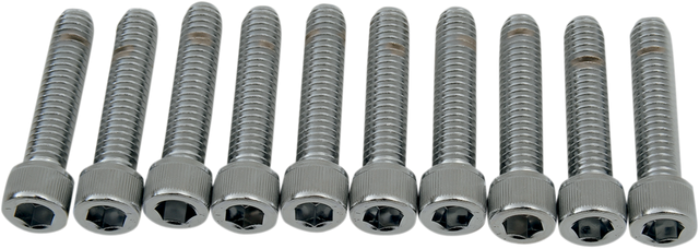 Drag Specialties MPB219 Coarse-Thread Socket-Head Knurled Bolts for Harley-Davidson and Custom Motorcycles, 5/16-18 x 1-1/2 inches