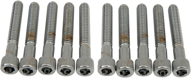 DRAG SPECIALTIES MPB221 Coarse-Thread Socket-Head Bolts, 5/16-18 x 2 inch, Pack of 10, Fits Harley-Davidson Motorcycles