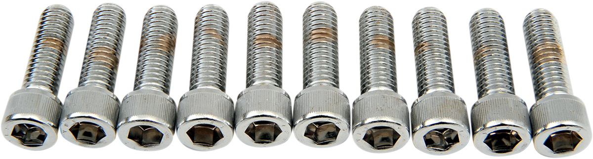Drag Specialties MPB239 Coarse-Thread Socket-Head Bolts for Harley-Davidson Motorcycles, 3/8-16 x 1-1/4", Pack of Individual Bolts