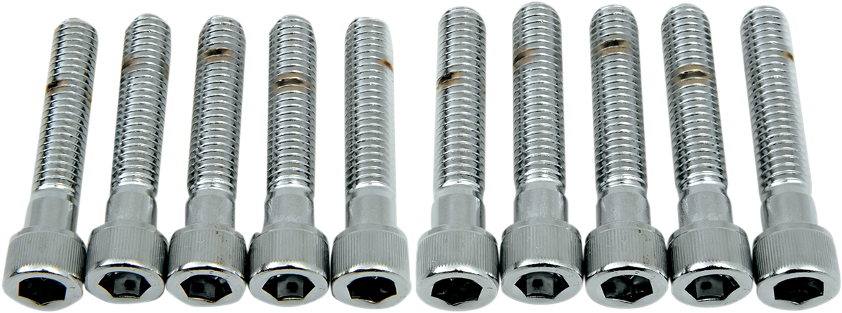 Drag Specialties MPB242 Coarse-Thread Socket-Head Bolts for Harley-Davidson Motorcycles, 3/8-16 x 2 Inches