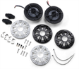 KICKER All-Weather 4-inch 2-Way 4 Ohm Speakers 45KM44 for Marine and Off-Road Vehicles