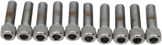 DRAG SPECIALTIES MPB212 Socket-Head Replacement Bolts for Harley-Davidson Motorcycles, 1/4"-28 x 1" - 10 Pack
