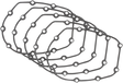 COMETIC C10173 Cam Cover Gasket - .032 inch for 2017-2024 Harley-Davidson M8 Engines